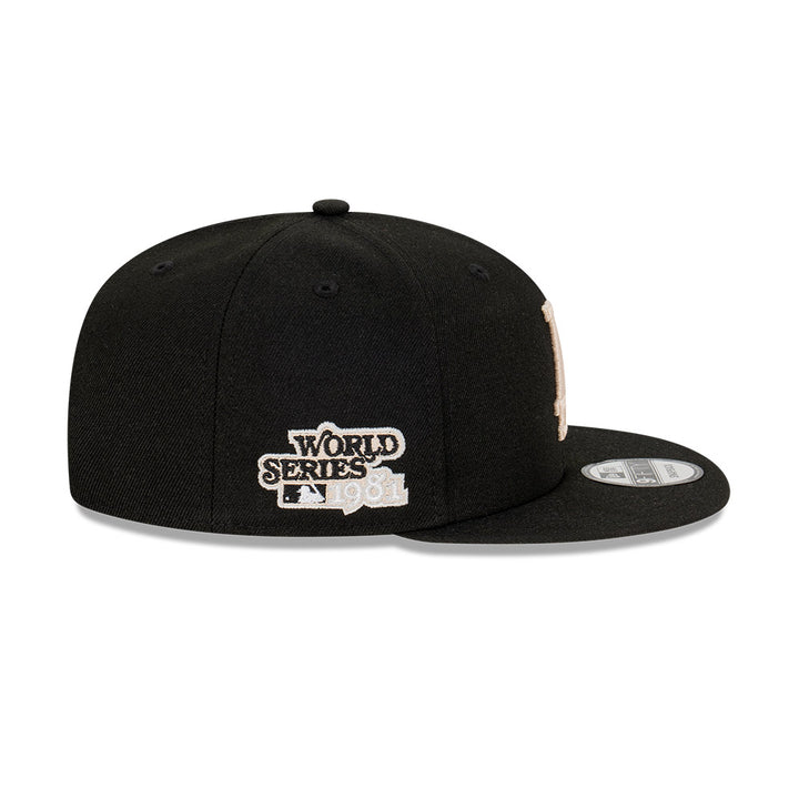 New Era หมวกรุ่น Los Angeles Dodgers Cooperstown Stone World Series Black 9Fifty Cap