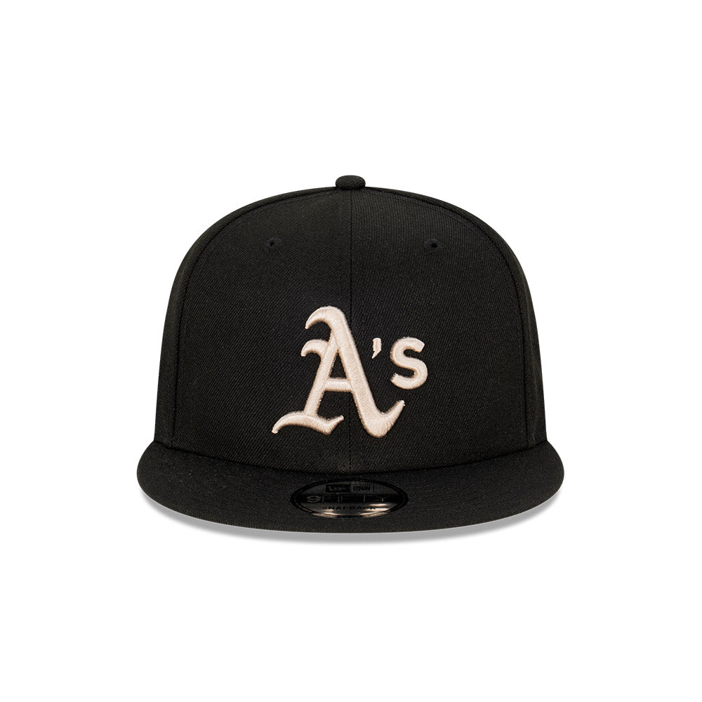 New Era หมวกรุ่น Oakland Athletics Cooperstown Stone World Series Black 9Fifty Cap
