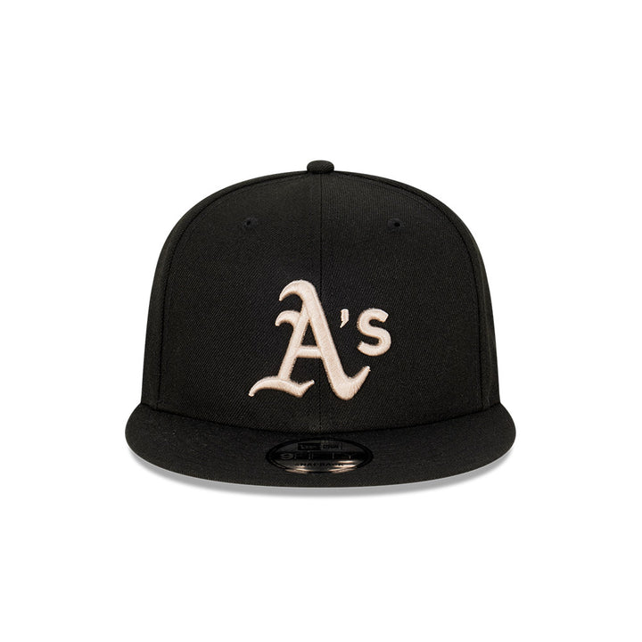 New Era หมวกรุ่น Oakland Athletics Cooperstown Stone World Series Black 9Fifty Cap