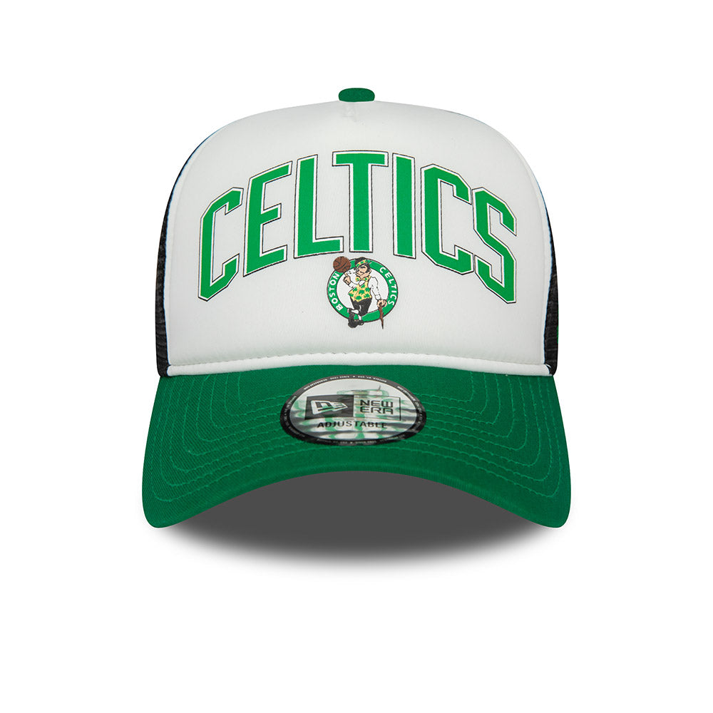New Era หมวกรุ่น Boston Celtics NBA Graphic 2-Tone Black Rear White 9Forty EF Trucker Cap