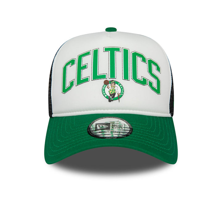 New Era หมวกรุ่น Boston Celtics NBA Graphic 2-Tone Black Rear White 9Forty EF Trucker Cap