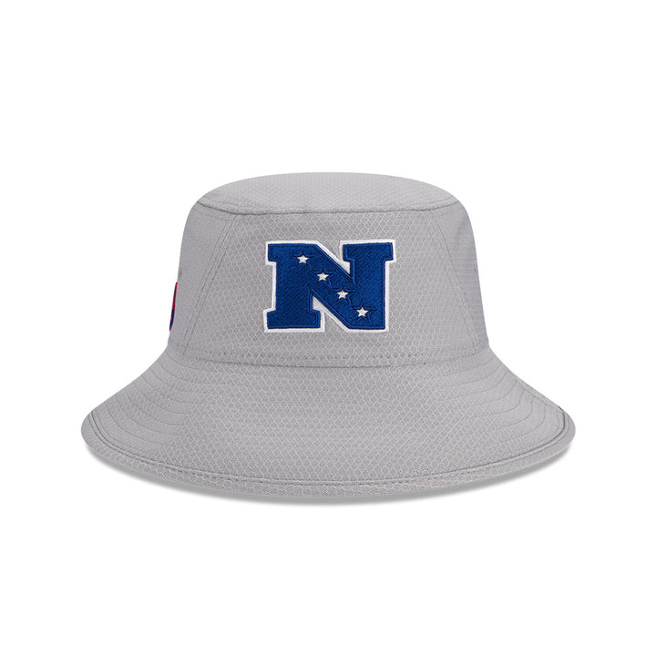 NEW YORK GIANTS NFL PRO BOWL GREY STRETCH UNSTRUCTURED BUCKET CAP