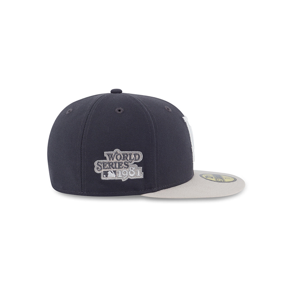 NEW ERA หมวกรุ่น LOS ANGELES DODGERS PAVEMENT STONE VISOR GRAPHITE 59FIFTY CAP