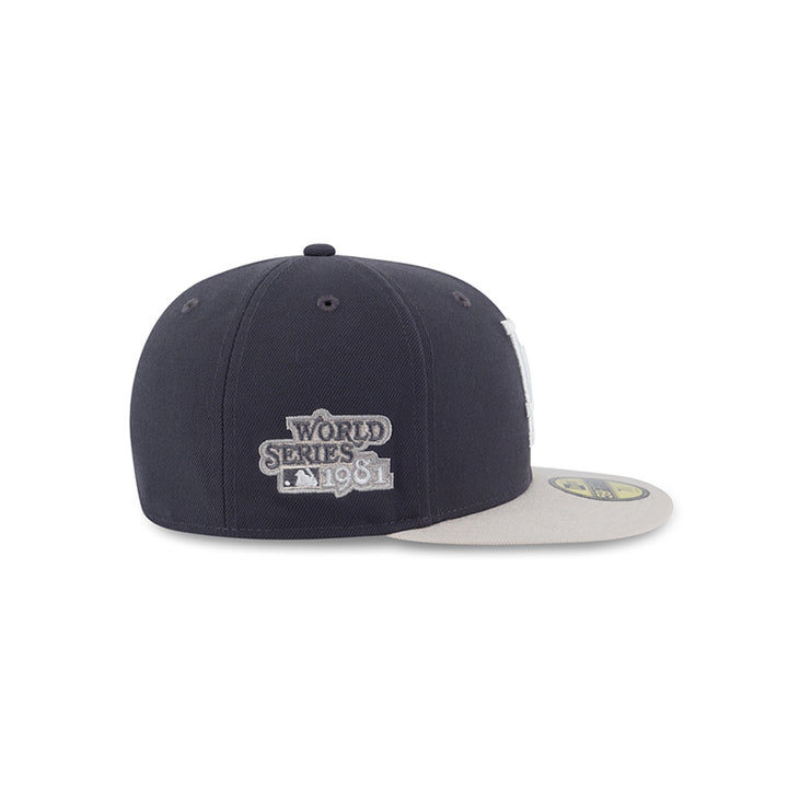 NEW ERA หมวกรุ่น LOS ANGELES DODGERS PAVEMENT STONE VISOR GRAPHITE 59FIFTY CAP