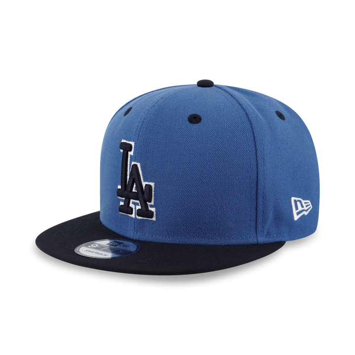 New Era หมวกรุ่น Los Angeles Dodgers Blue Slate Black Visor Indigo Blue 9FIFTY Cap