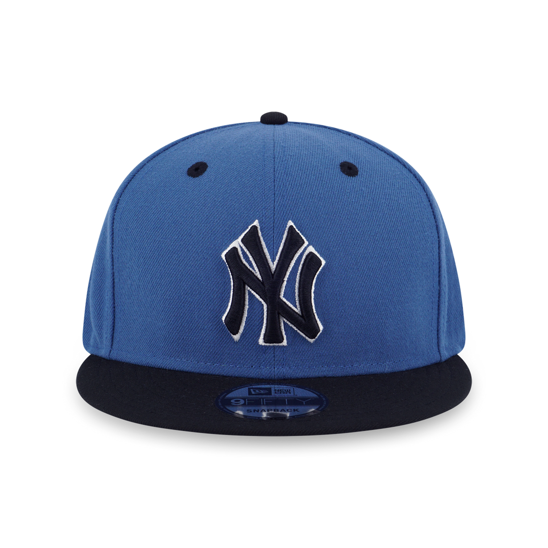 New Era หมวกรุ่น New York Yankees Blue Slate Black Visor Indigo Blue 9FIFTY Cap