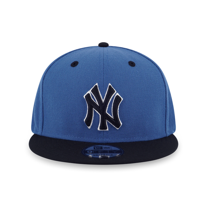 New Era หมวกรุ่น New York Yankees Blue Slate Black Visor Indigo Blue 9FIFTY Cap