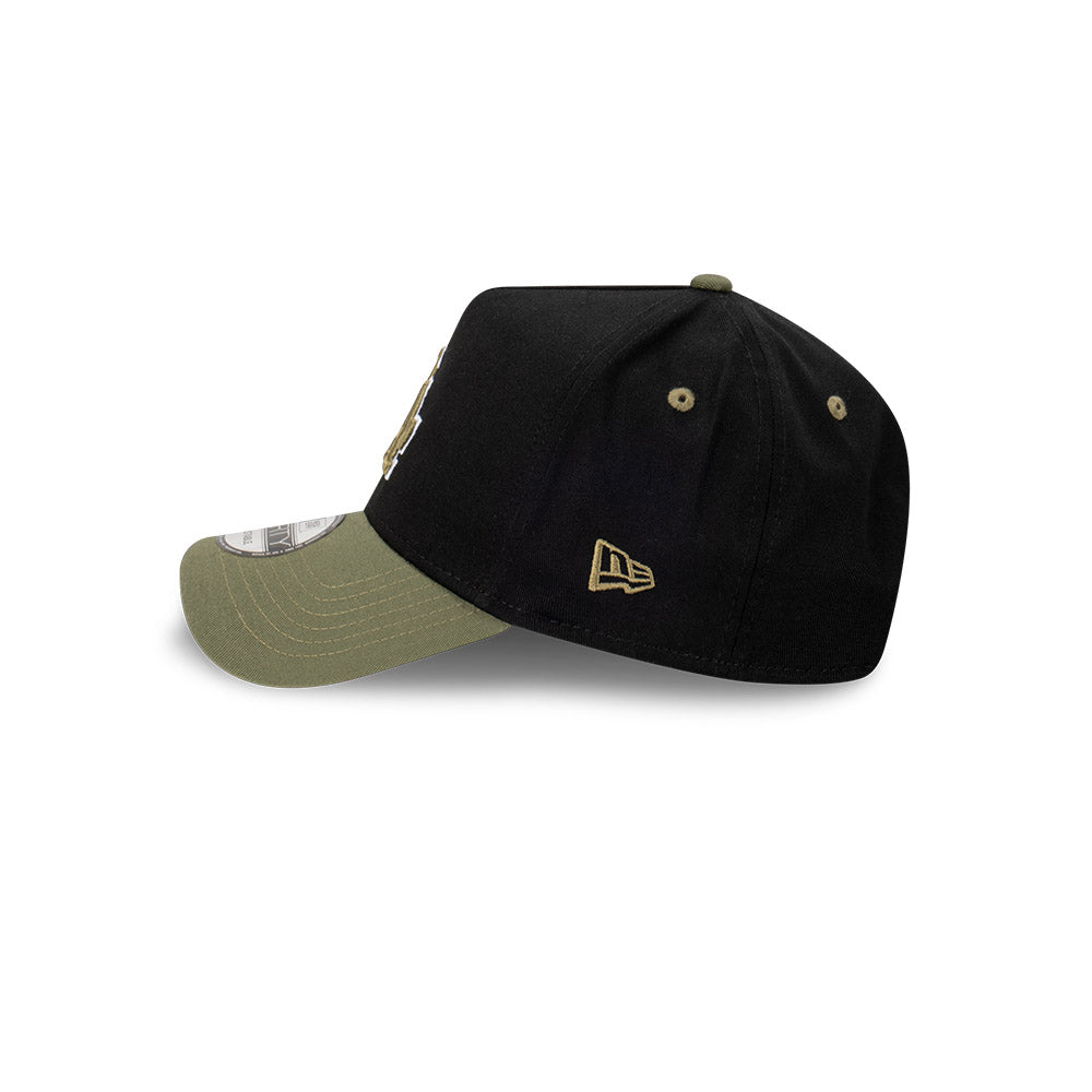 New Era หมวกรุ่น Los Angeles Dodgers Olive Green Visor Black 9FORTY A-Frame Cap