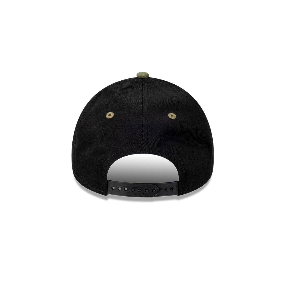 New Era หมวกรุ่น Los Angeles Dodgers Olive Green Visor Black 9FORTY A-Frame Cap