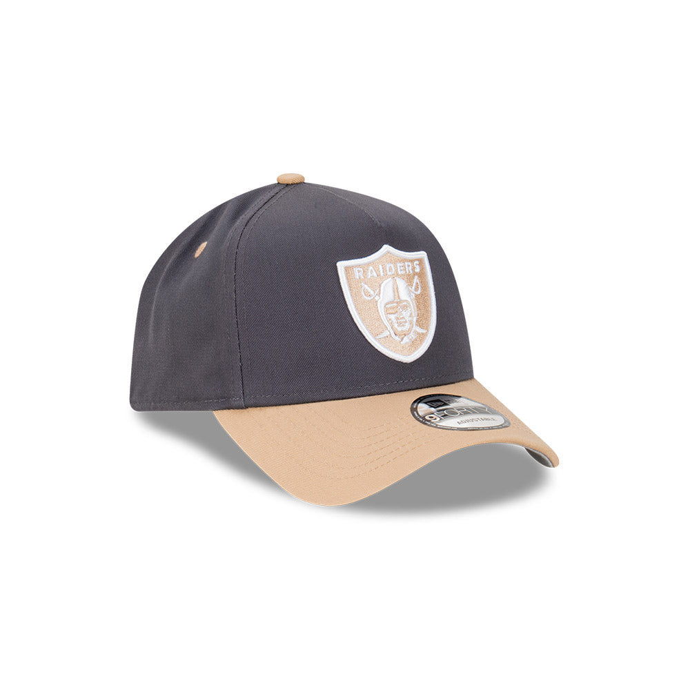 NEW ERA หมวก รุ่น LAS VEGAS RAIDERS MIDNIGHT DESERT CAMEL VISOR GRAPHITE 9FORTY AF CAP