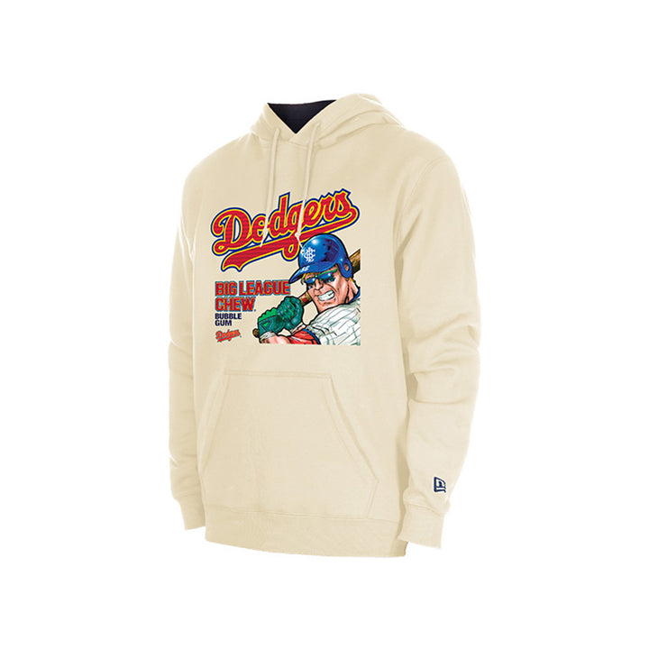 NEW ERA X BIG LEAGUE CHEW LOS ANGELES DODGERS WHITE HOODIE