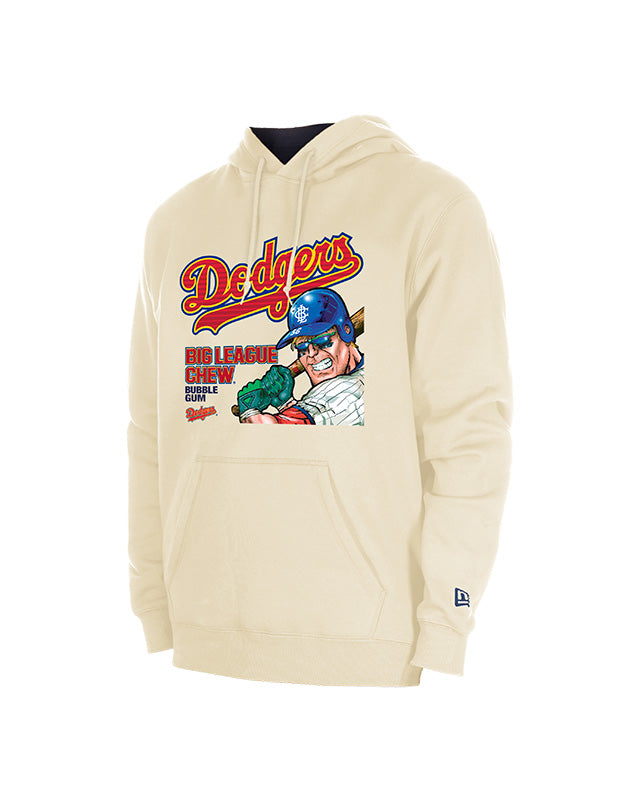 NEW ERA X BIG LEAGUE CHEW LOS ANGELES DODGERS WHITE HOODIE