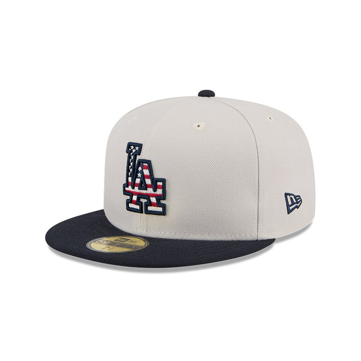 LOS ANGELES DODGERS MLB 4TH JULY NAVY 59FIFTY CAP