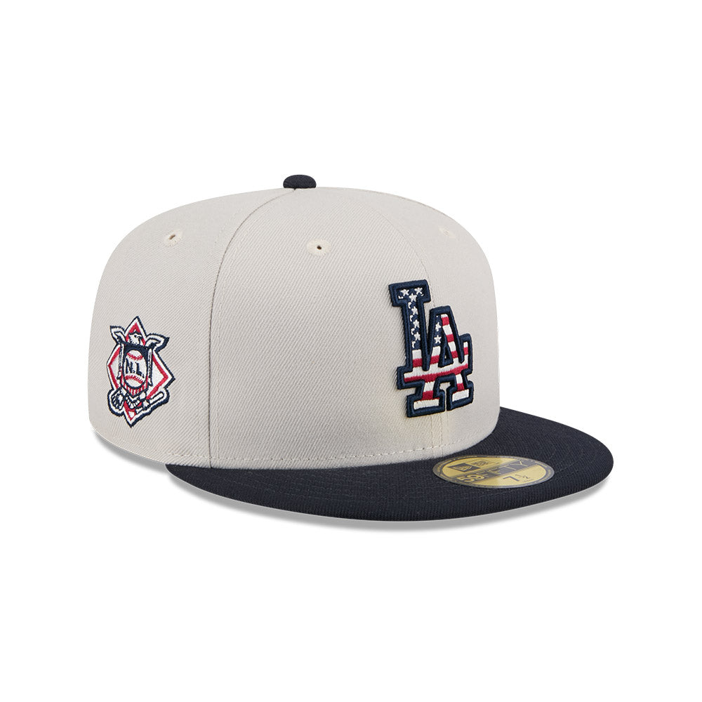 LOS ANGELES DODGERS MLB 4TH JULY NAVY 59FIFTY CAP