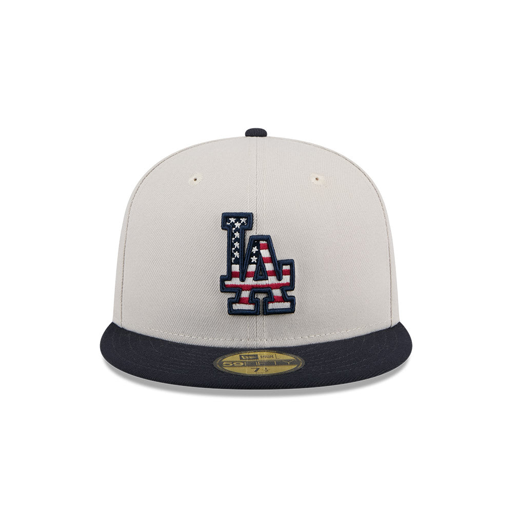 LOS ANGELES DODGERS MLB 4TH JULY NAVY 59FIFTY CAP