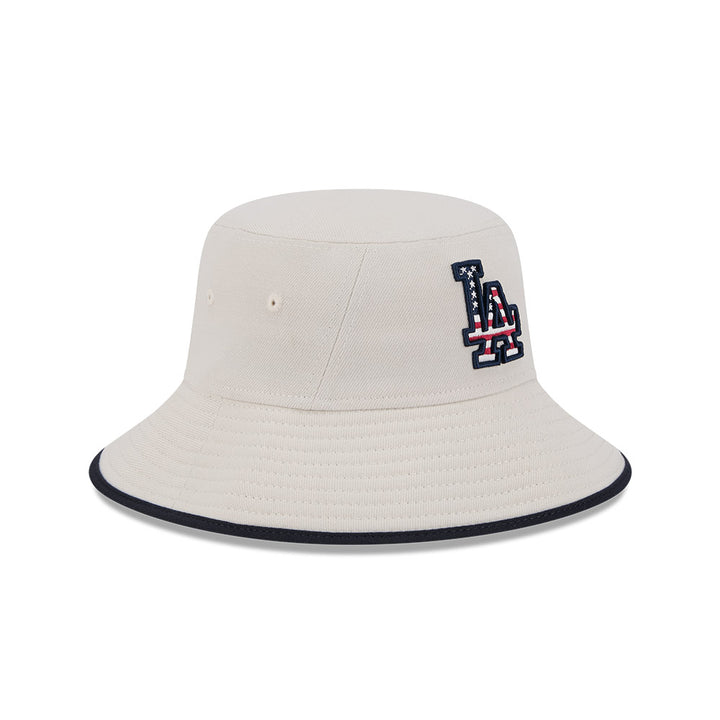 LOS ANGELES DODGERS MLB 4TH JULY NAVY STRETCH BUCKET CAP