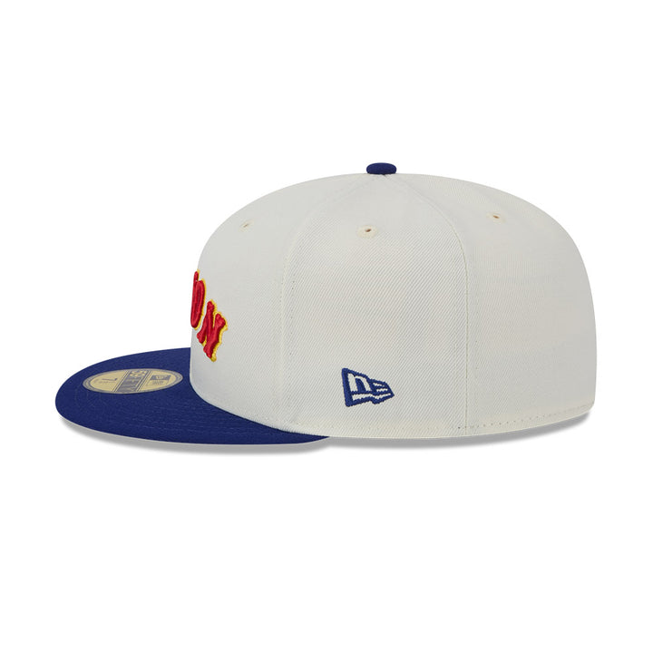 NEW ERA X BIG LEAGUE CHEW BOSTON RED SOX WHITE 59FIFTY CAP