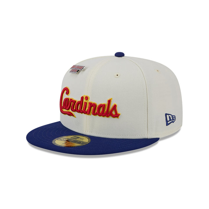 NEW ERA X BIG LEAGUE CHEW ST. LOUIS CARDINALS WHITE 59FIFTY CAP