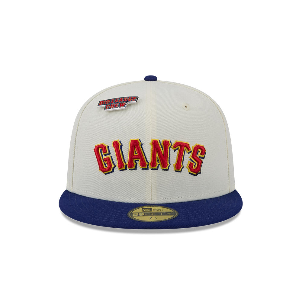 NEW ERA X BIG LEAGUE CHEW SAN FRANCISCO GIANTS WHITE 59FIFTY CAP