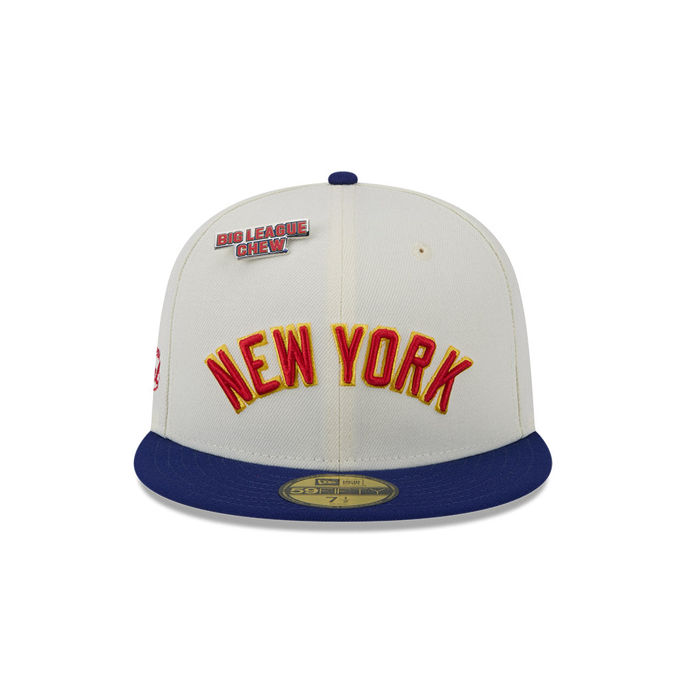 NEW ERA X BIG LEAGUE CHEW NEW YORK YANKEES WHITE 59FIFTY CAP