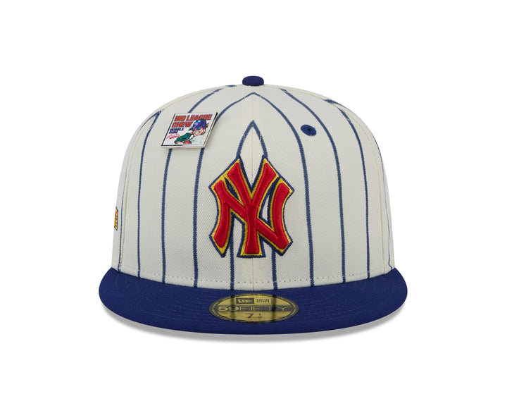 NEW ERA X BIG LEAGUE CHEW NEW YORK YANKEES WHITE 59FIFTY CAP