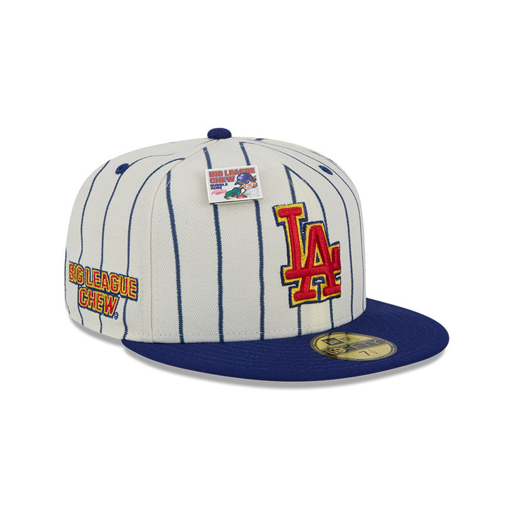 NEW ERA X BIG LEAGUE CHEW LOS ANGELES DODGERS WHITE 59FIFTY CAP