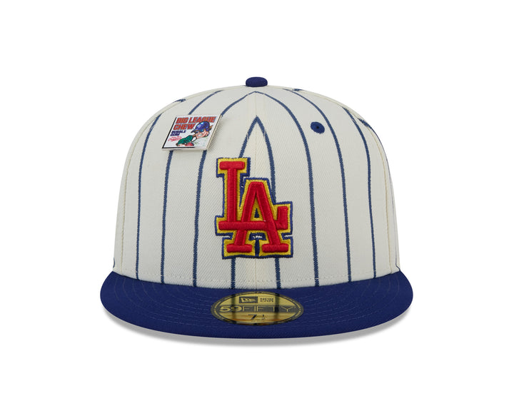 NEW ERA X BIG LEAGUE CHEW LOS ANGELES DODGERS WHITE 59FIFTY CAP