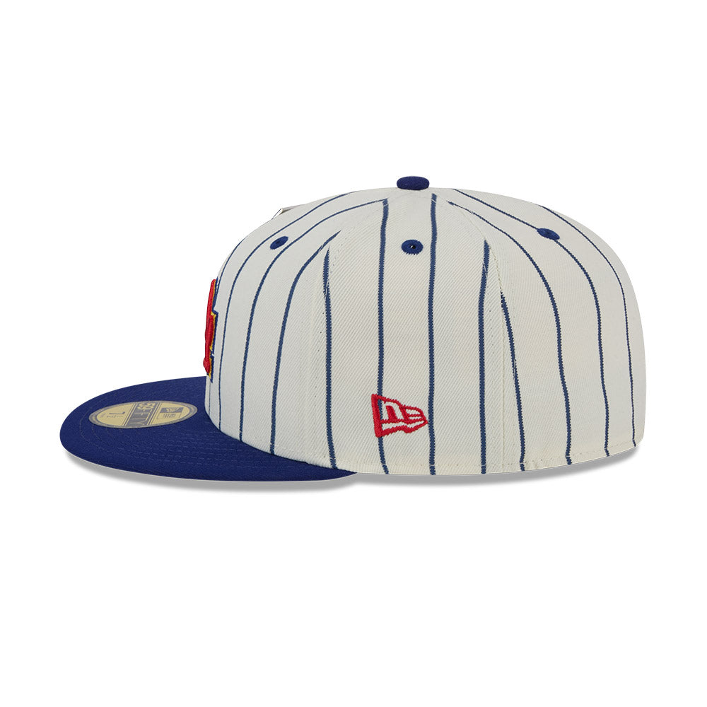 NEW ERA X BIG LEAGUE CHEW LOS ANGELES DODGERS WHITE 59FIFTY CAP