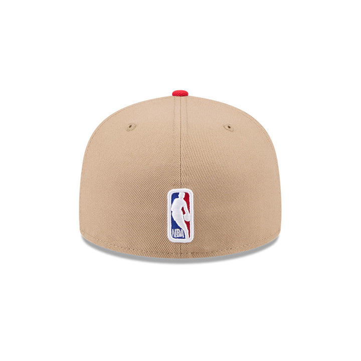 CHICAGO BULLS NBA DRAFT 2024 CAMEL VISOR RED 59FIFTY CAP