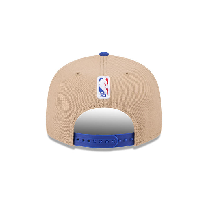 GOLDEN STATE WARRIORS NBA DRAFT 2024 CAMEL VISOR MED BLUE 9FIFTY CAP