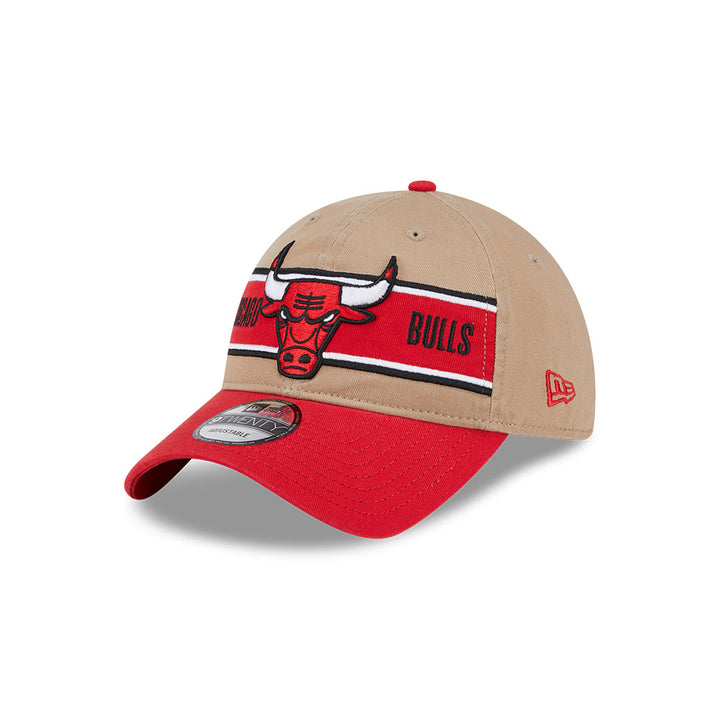 CHICAGO BULLS NBA DRAFT 2024 CAMEL VISOR RED 9TWENTY CAP