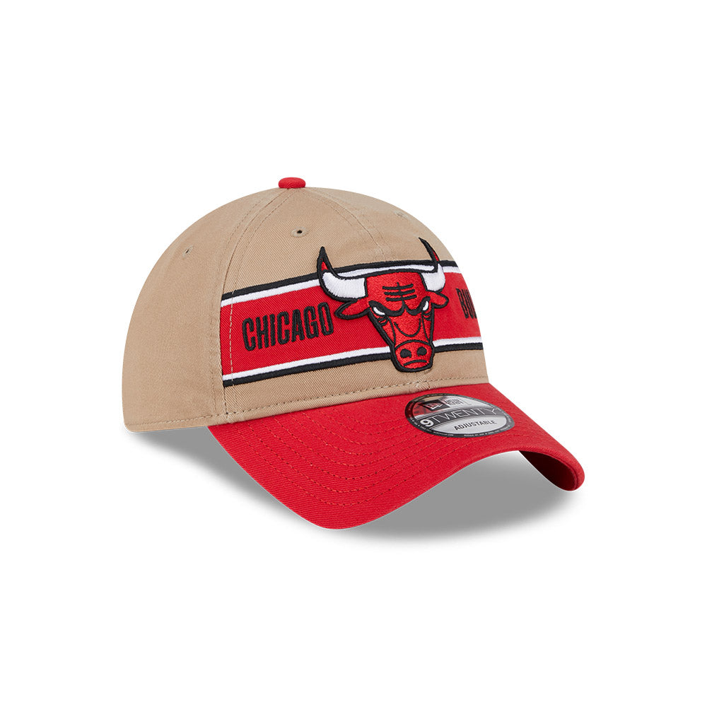 CHICAGO BULLS NBA DRAFT 2024 CAMEL VISOR RED 9TWENTY CAP