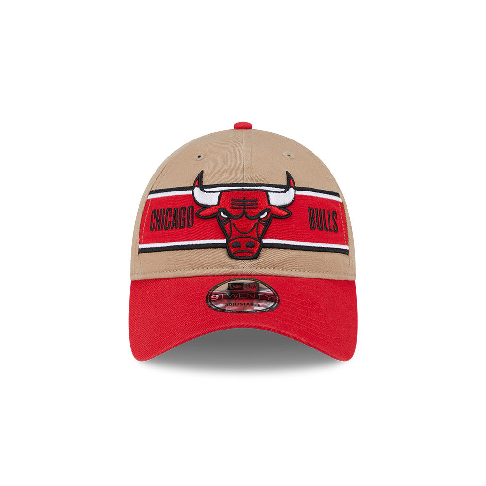 CHICAGO BULLS NBA DRAFT 2024 CAMEL VISOR RED 9TWENTY CAP