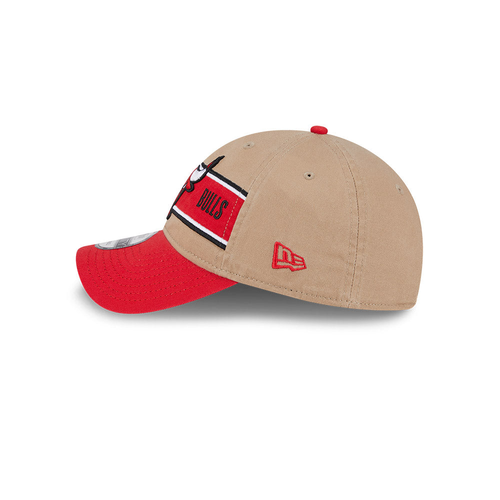 CHICAGO BULLS NBA DRAFT 2024 CAMEL VISOR RED 9TWENTY CAP