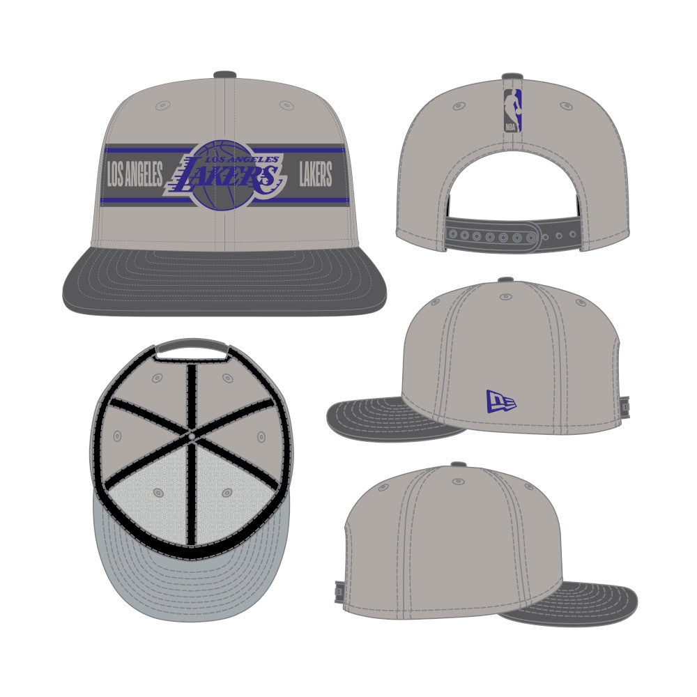 LOS ANGELES LAKERS NBA DRAFT 2024 GRAPHITE 9FIFTY CAP