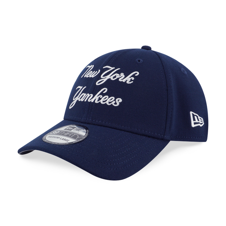 NEW ERA หมวก รุ่น NEW YORK YANKEES YANKEES SCRIPT OCEANSIDE BLUE 39THIRTY CAP