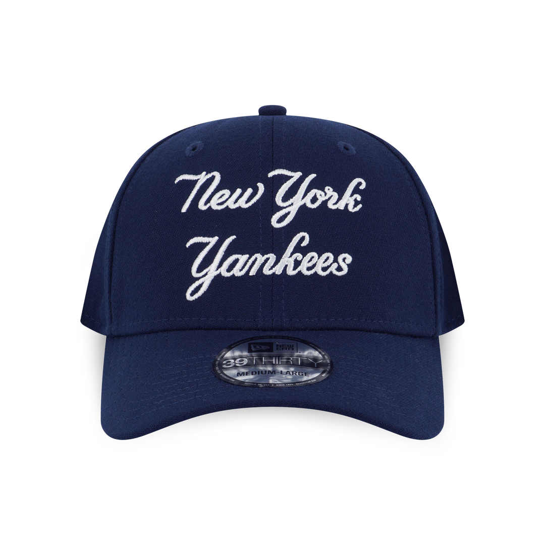 NEW ERA หมวก รุ่น NEW YORK YANKEES YANKEES SCRIPT OCEANSIDE BLUE 39THIRTY CAP