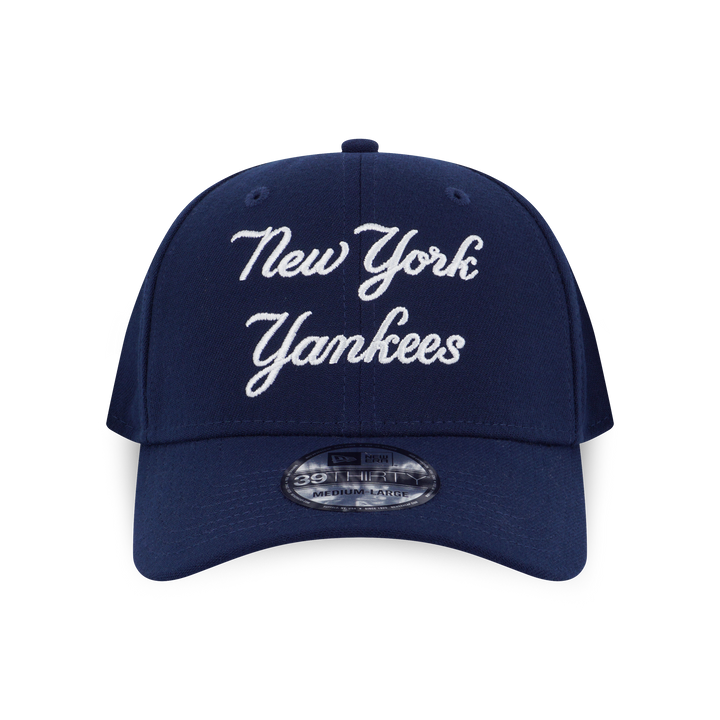 NEW ERA หมวก รุ่น NEW YORK YANKEES YANKEES SCRIPT OCEANSIDE BLUE 39THIRTY CAP