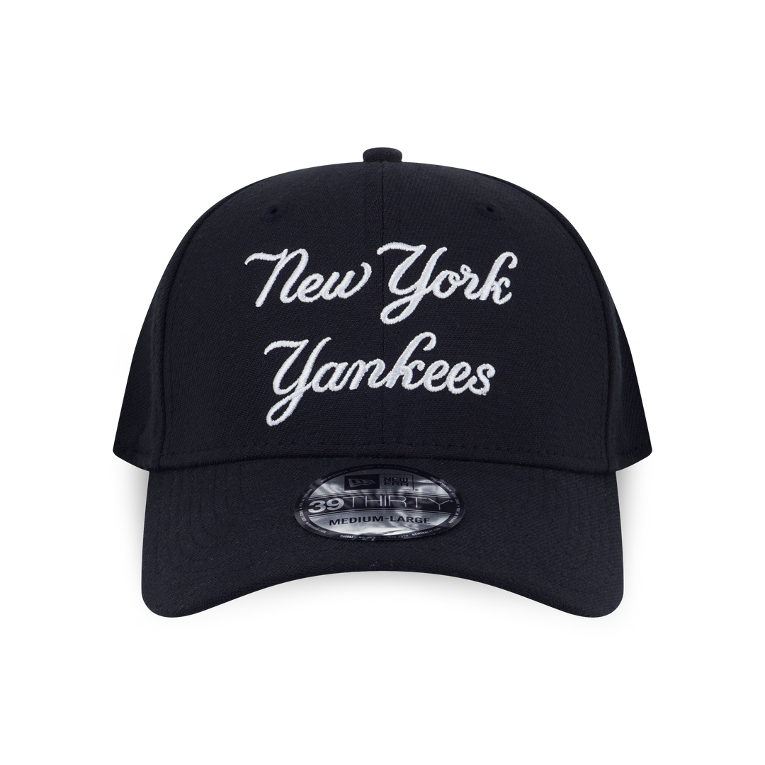 NEW ERA หมวก รุ่น NEW YORK YANKEES YANKEES SCRIPT BLACK 39THIRTY CAP