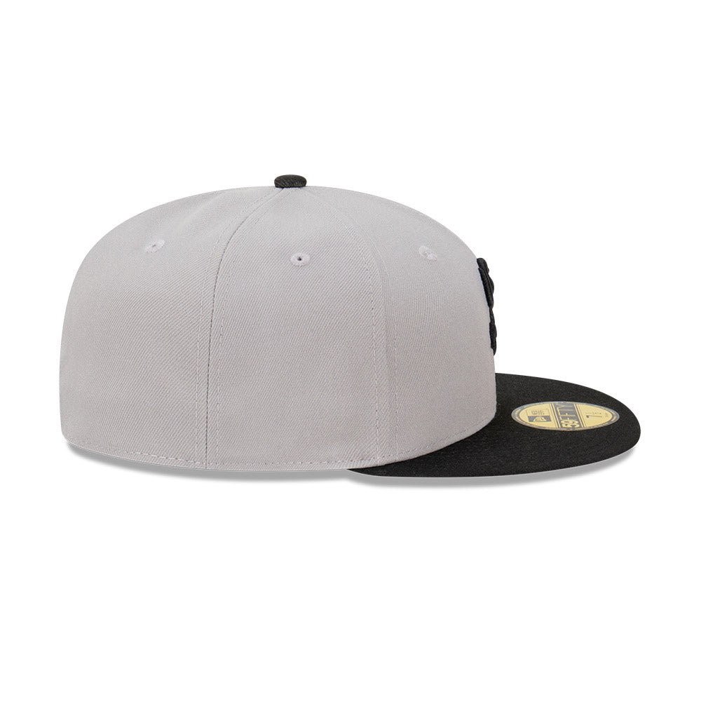 New Era หมวกรุ่น Chicago White Sox Gravel 2Tone Black Visor Gray 59FIFTY Cap