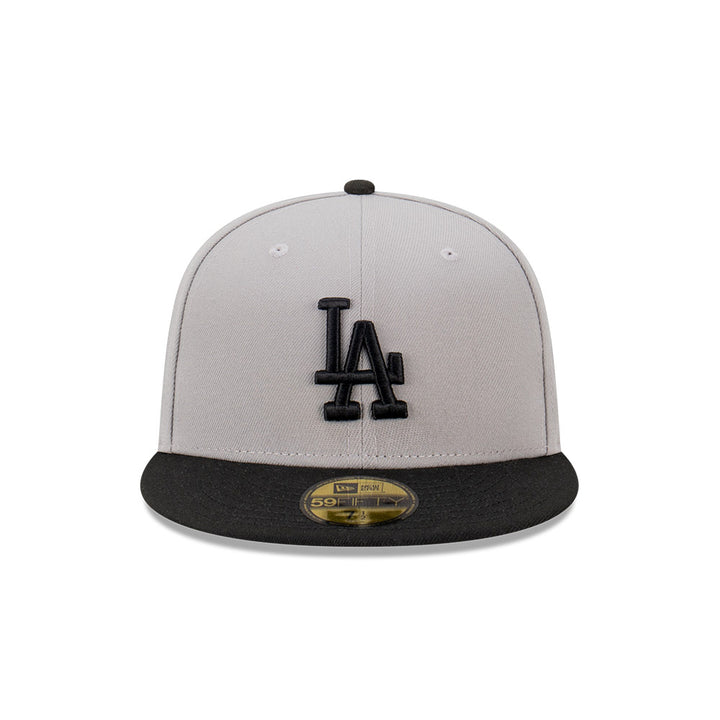 New Era หมวกรุ่น Los Angeles Dodgers Gravel 2Tone Black Visor Gray 59FIFTY Cap