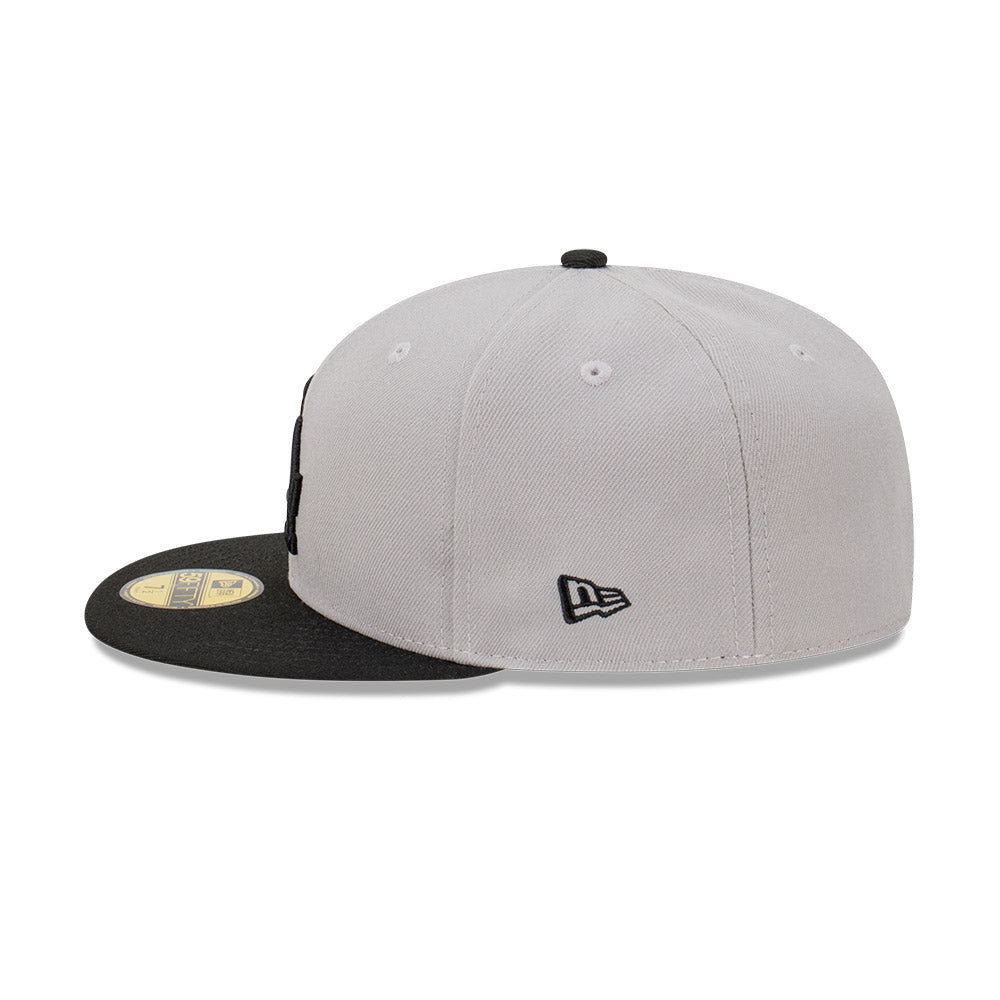 New Era หมวกรุ่น Los Angeles Dodgers Gravel 2Tone Black Visor Gray 59FIFTY Cap