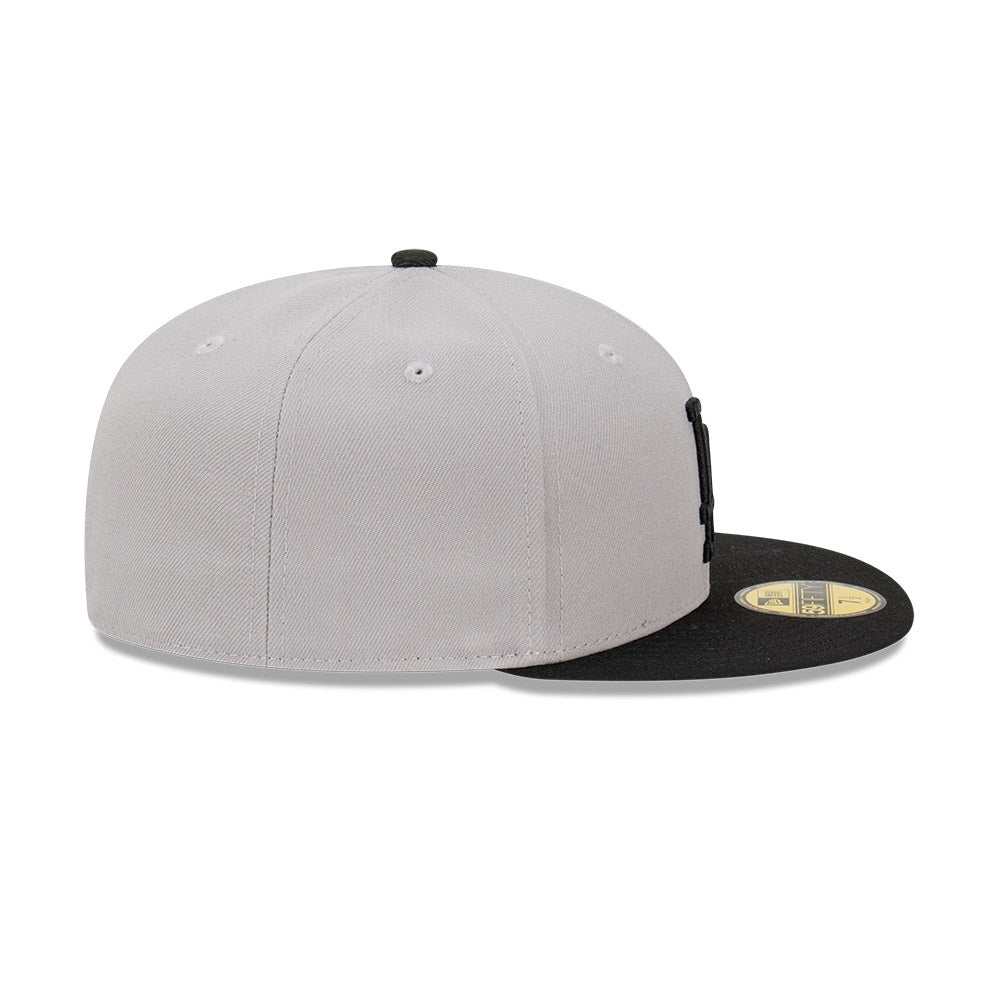 New Era หมวกรุ่น Los Angeles Dodgers Gravel 2Tone Black Visor Gray 59FIFTY Cap