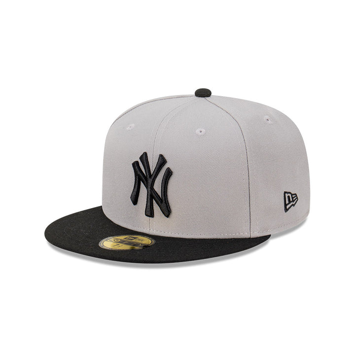 New Era หมวกรุ่น New York Yankees Gravel 2Tone Black Visor Gray 59FIFTY Cap