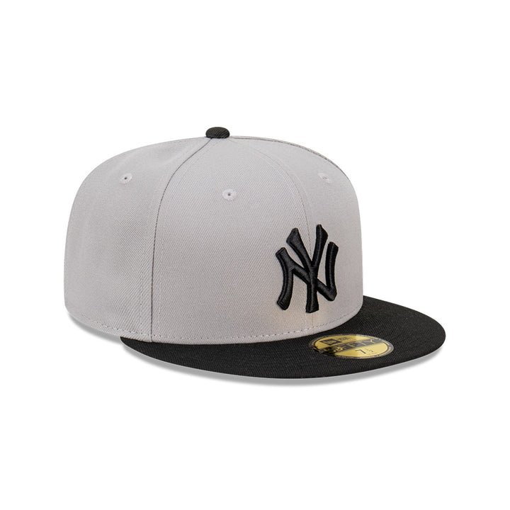 New Era หมวกรุ่น New York Yankees Gravel 2Tone Black Visor Gray 59FIFTY Cap