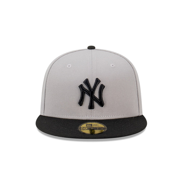 New Era หมวกรุ่น New York Yankees Gravel 2Tone Black Visor Gray 59FIFTY Cap