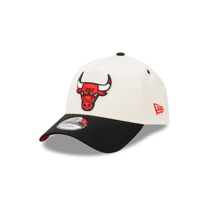 New Era หมวกรุ่น Chicago Bulls 2-Tone Black Visor Chrome White 9Forty A-Frame Cap