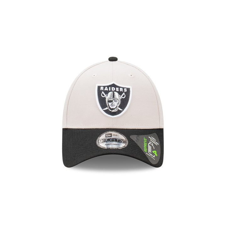 New Era หมวกรุ่น Las Vegas Raiders 2-Tone Stone Repreve Black Visor Stone 9FORTY Cap