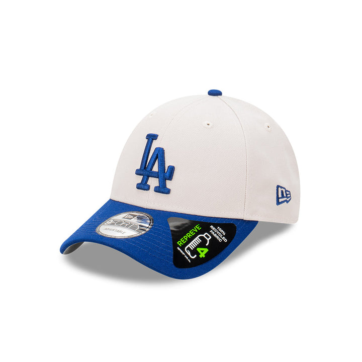 New Era หมวกรุ่น Los Angeles Dodgers 2-Tone Stone Repreve Dark Royal Visor Stone 9FORTY Cap