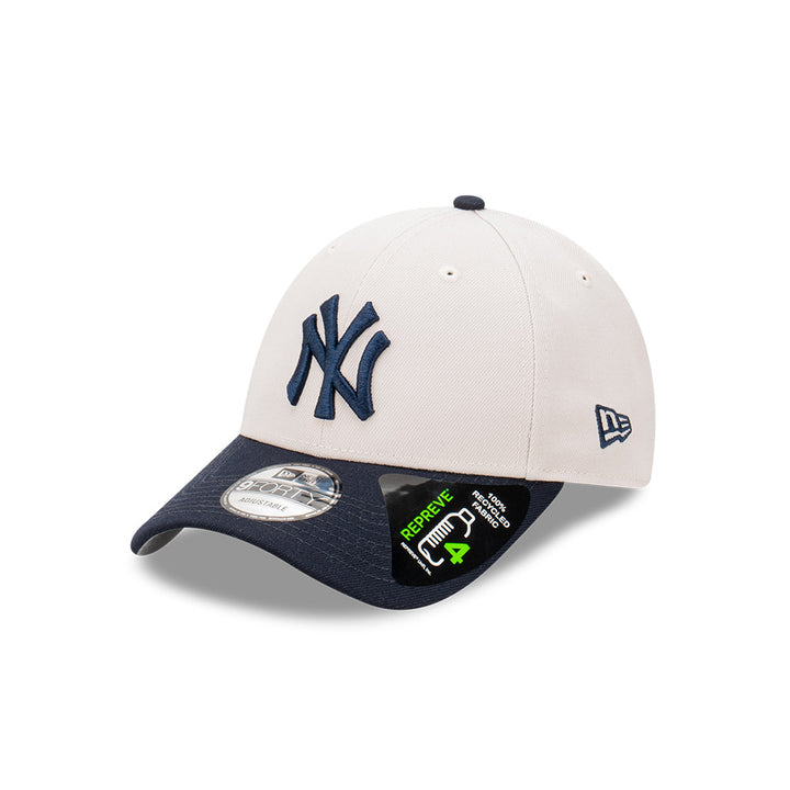 New Era หมวกรุ่น New York Yankees 2-Tone Stone Repreve Navy Visor Stone 9FORTY Cap